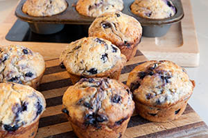 Receta de Muffins de Arándanos