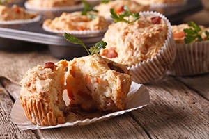 Receta de Muffins de Jamon y Queso